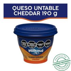 Queso untable cheddar Milkaut 190 Gr