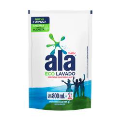 Jabón líquido lavarropas automático - doy pack Ala Matic 800 Ml