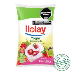Yogur bebible descremado frutilla - sachet Ilolay 900 Gr