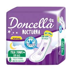 Toallas femeninas con alas nocturna Doncella 8 U
