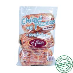 Pizzetas ovaladas con tomate x 6u El Abasto 370 Gr