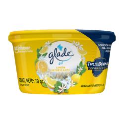 Aromatizante continuo gel autos limón Glade 70 Gr