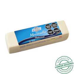 Queso mozzarella barra La Paulina 1 Kg