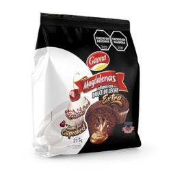 Magdalenas chocolate dulce de leche Gaona 215 Gr
