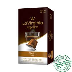 Café sutil cápsulas La Virginia 52 Gr