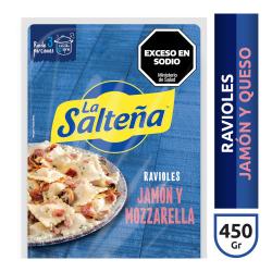 Ravioles jamón y mozzarella La Salteña 450 Gr