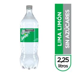 Gaseosa lima limón sin azúcar descartable - botella Sprite 2.25 Lt