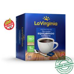 Café molido tostado - saquitos x5gr La Virginia 20 U
