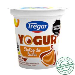 Yogur saborizado entero dulce de leche - pote Tregar 125 Gr