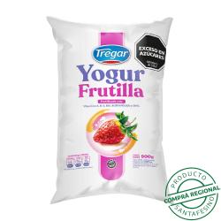 Yogur bebible entero frutilla - sachet Tregar 900 Gr