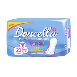 Protectores diarios duo forma sin desodorante Doncella 20 U