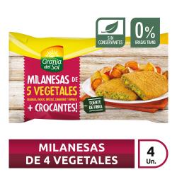Milanesas 5 vegetales Granja Del Sol 320 Gr