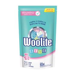 Jabón líquido lavarropas automático ropa fina bebe - doy pack Woolite 900 Ml