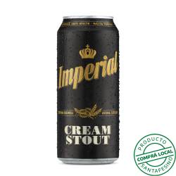 Cerveza negra stout - lata Imperial 473 Cm3