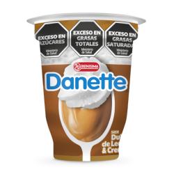 Postre dulce de leche con crema - pote Danette 100 Gr