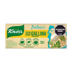 Caldo balance gallina cubo Knorr 12 U