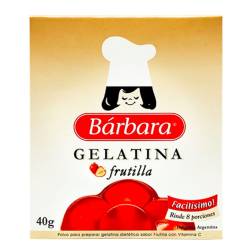 Gelatina frutilla Barbara 40 Gr