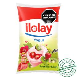 Yogur bebible entero frutilla-kiwi - sachet Ilolay 900 Gr