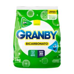 Jabón en polvo lavarropas automático limón - bolsa Granby Matic 3 Kg