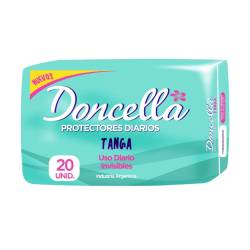 Protectores diarios tanga con alas Doncella 20 U