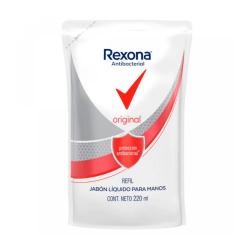 Jabón líquido antibacterial original - repuesto Rexona 220 Ml