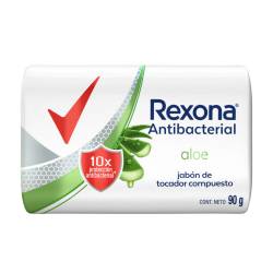 Jabòn de tocador antibacterial aloe Rexona 90 Gr