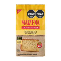 Bizcochuelo vainilla sin tacc Maizena 450 Gr