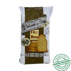 Tostadas diet con salvado y chía Fitz Roy 200 Gr