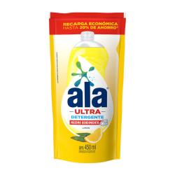 Detergente líquido ultra limón - doypack Ala 450 Ml