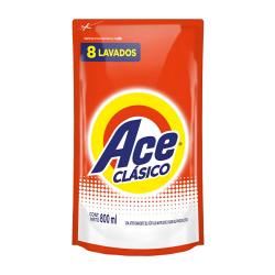 Jabón líquido lavarropas automático - doy pack Ace 800 Ml