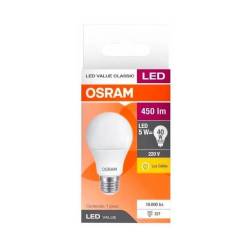 Bujía led blanco cálido value 5w - e27 Osram/ledvance 1 U