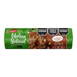 Galletita naturales avena y cacao Okebon 240 Gr