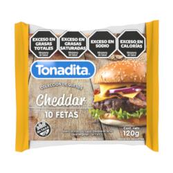 Queso cheddar feteado Tonadita 120 Gr