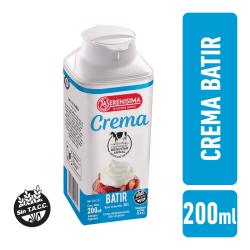 Crema de leche para batir - tetra La Serenisima 200 Cm3