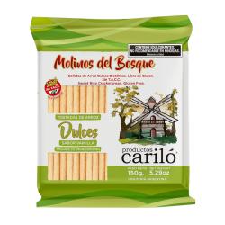 Galletita arroz light sabor vainilla Molinos Del Bosque 150 Gr