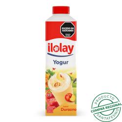 Yogur bebible entero durazno - botella Ilolay 1 Lt