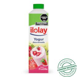 Yogur bebible descremado frutilla - botella Ilolay 1 Lt