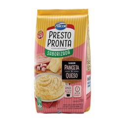 Harina maíz instantánea sabor panceta y queso Prestopronta 250 Gr