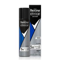 Desodorante antitranspirante en aerosol clinical clean hombre Rexona 91 Gr