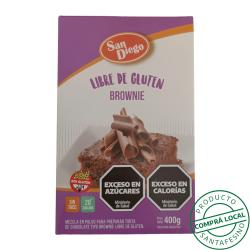 Brownies chocolate sin tacc - caja San Diego 400 Gr