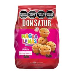 Magdalenas con chips de chocolate Don Satur 200 Gr