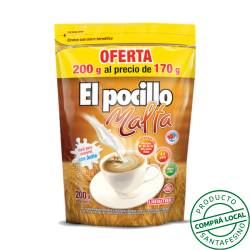 Malta instantáneo torrado - pouch El Pocillo 200 Gr