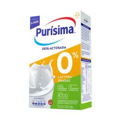 Leche polvo 0% lactosa - caja Purisima 400 Gr