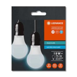 Bujía led blanco frío value 2x9w - e27 Osram/ledvance 1 U