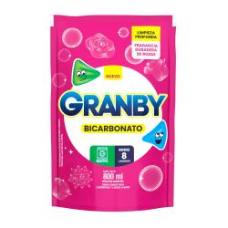 Jabón líquido lavarropas automático rosas - doy pack Granby Matic 800 Ml