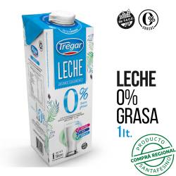 Leche larga vida 0% - tetra Tregar 1 Lt