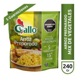 Arroz mix vegetales - doypack Gallo 240 Gr