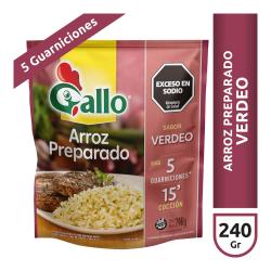 Arroz sabor verdeo - doypack Gallo 240 Gr