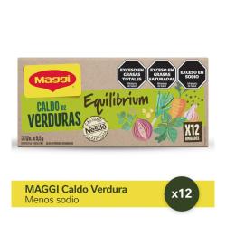 Caldo reducido en sodio verdura cubo Maggi 12 U