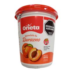 Mermelada durazno - pote Orieta 500 Gr